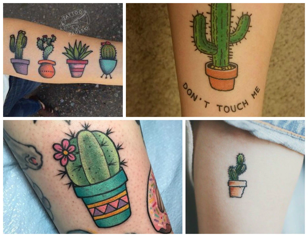 40 tatuagens de cactos e suculentas para se encantar