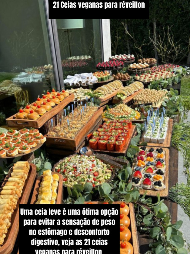 21 Ceias veganas para réveillon