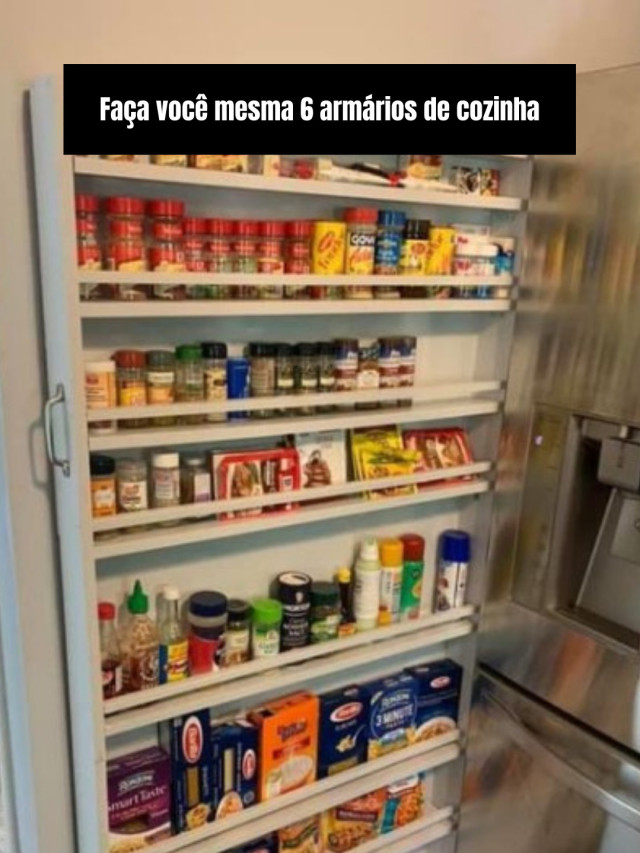 Faça você mesma 6 armários de cozinha