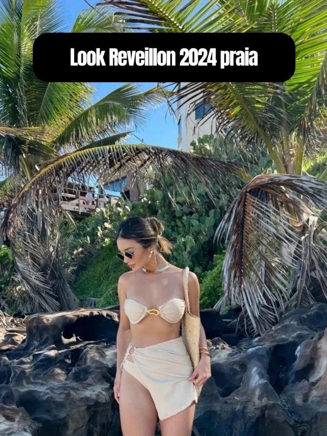 Look Reveillon 2024 praia