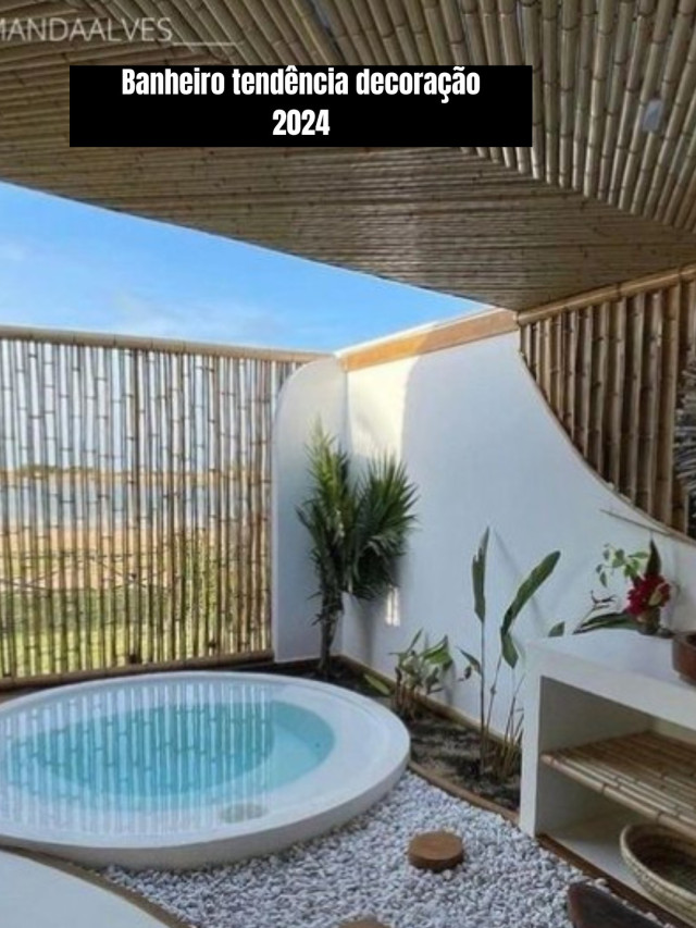Banheiro tendência decoração 2024