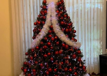 Casa decorada para natal 2024